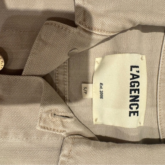 L’agence Beige Denim Jacket - Picture 3 of 5